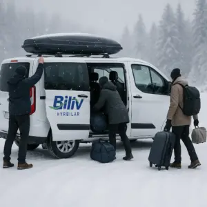 Minibuss till fjällsemestern